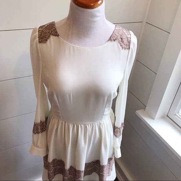 White Long sleeve Dress | Darling | Anthropologie - Picture 2 of 8